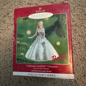 2001 Hallmark Keepsake Celebration Barbie Ornament
